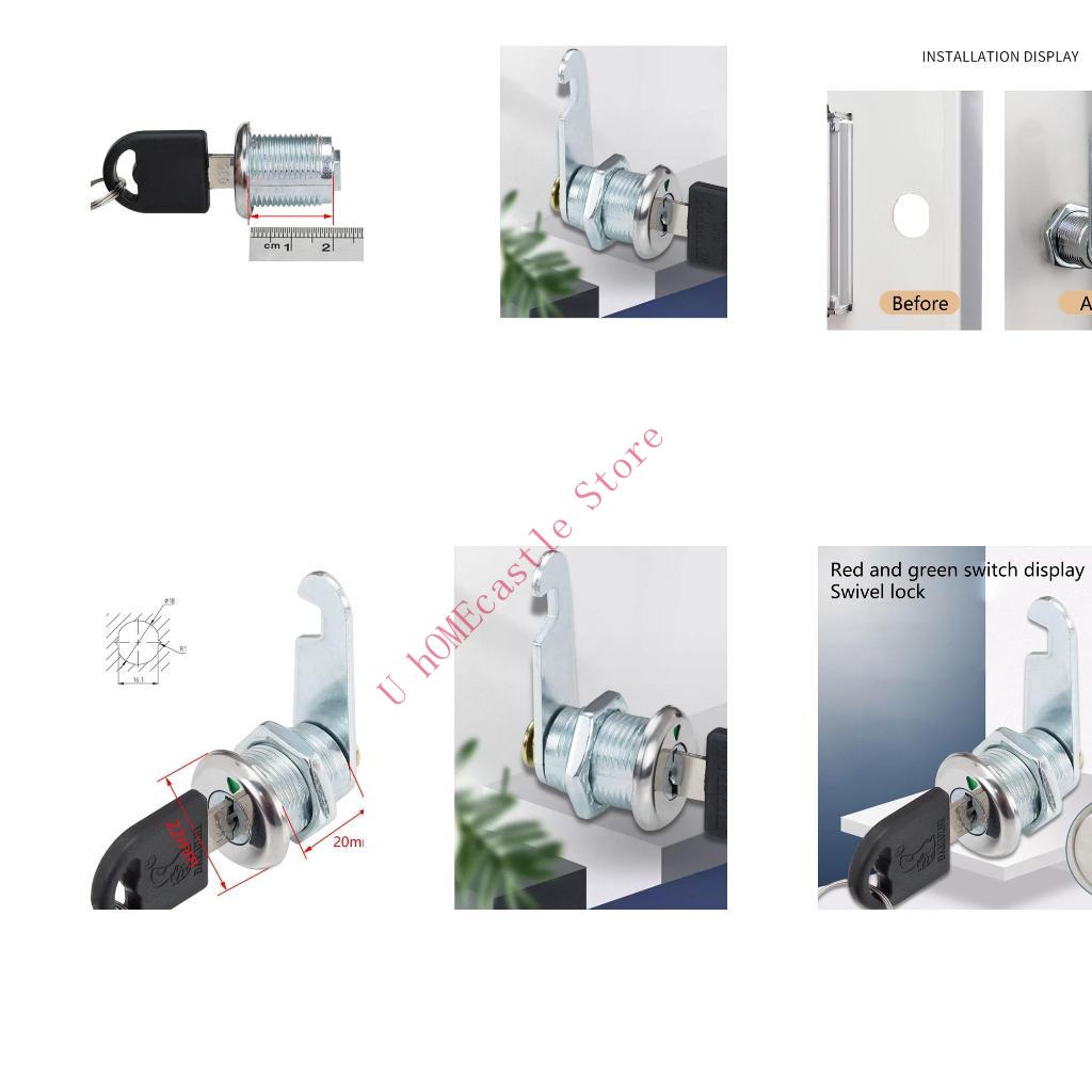 Cabinet Lock Key - 63HF 2set Cabinet Cams Lock with