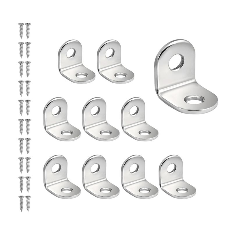 Corner Bracket Angle - 10/20Pcs Stainless Steel Angle Brackets Set