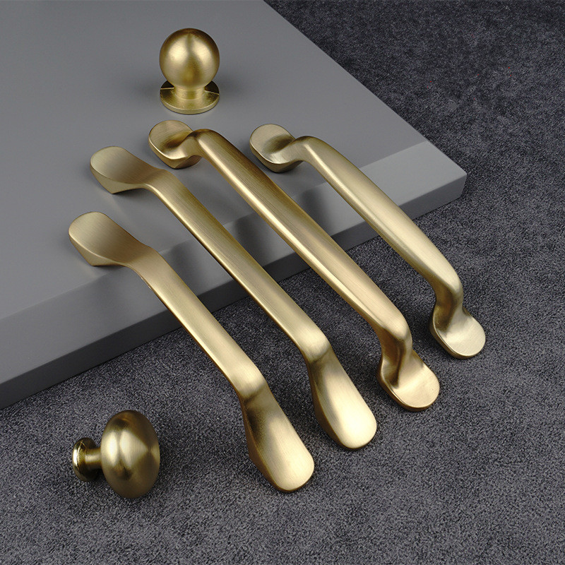 Drawer Pull Gold - Gold Furniture Handles Aluminum Kitchen Pulls