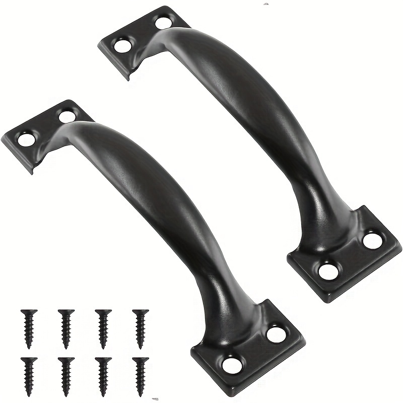 Furniture Interlocking Hardware - 2Pcs DIY Furniture Iron Handles w/Screws