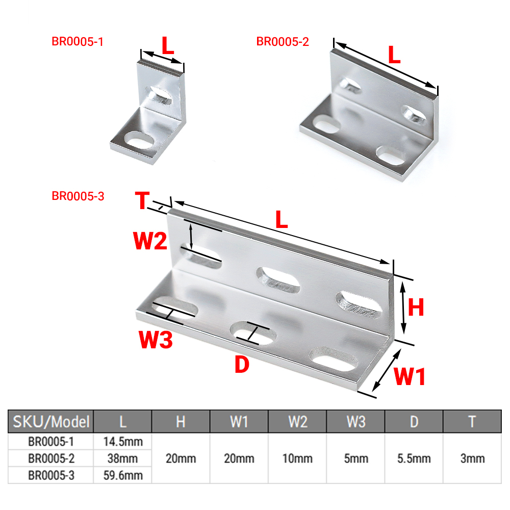 8Pcs/Lot Single/Double/Triple  - Corner Bracket Angle review and price