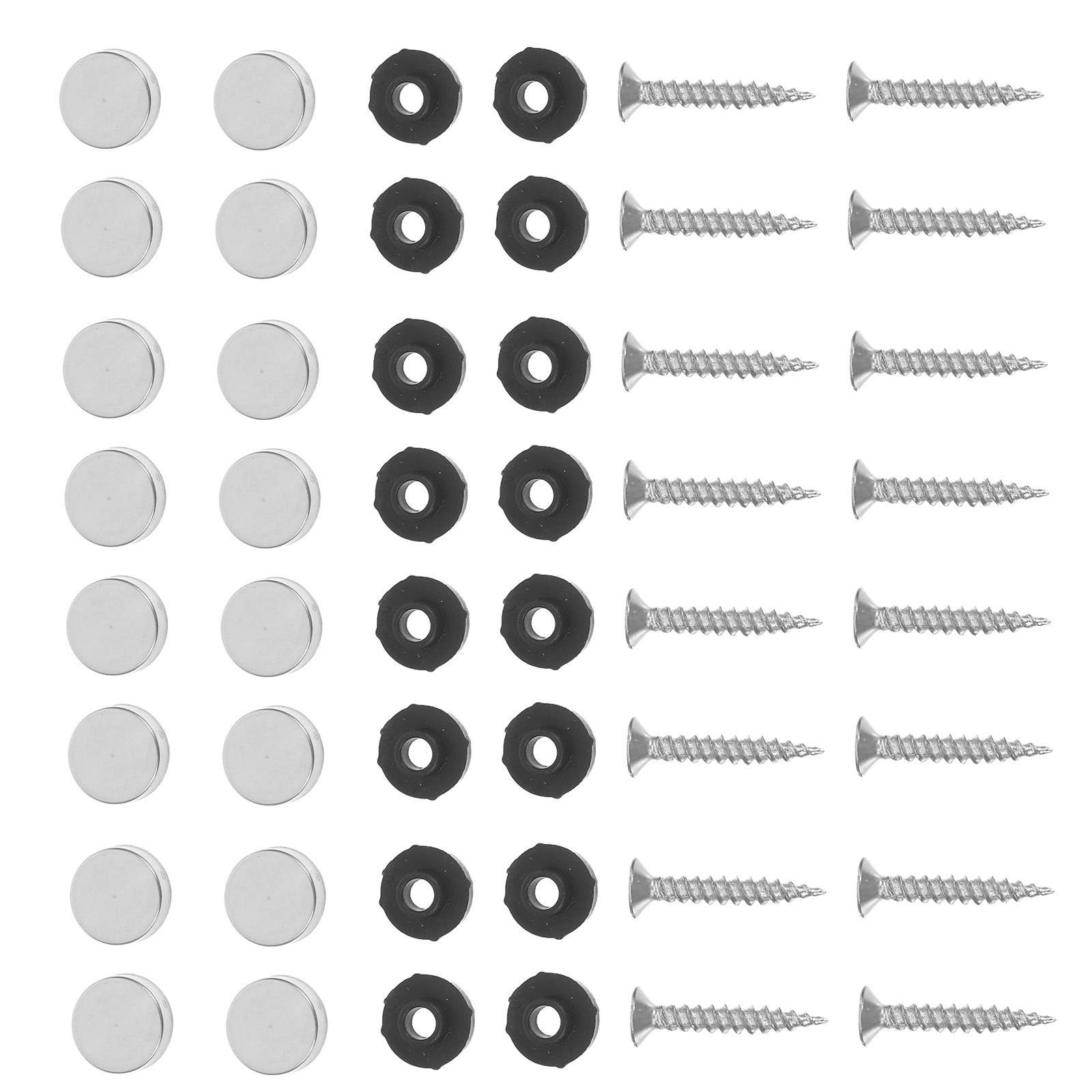 100Pcs Mirror Screws 12Mm Stai - Furniture Hardware Fixing Screws review and price