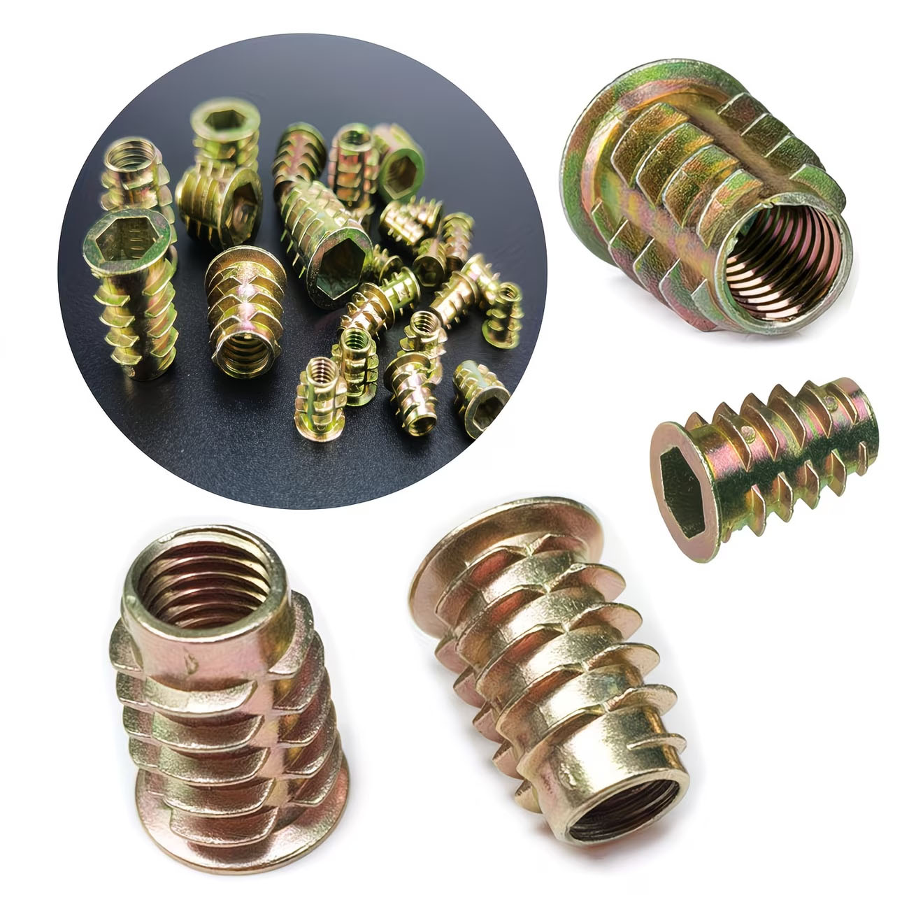 M4/M5/M6 Threaded Insert Nut E - Furniture Hardware Threaded Inserts review and price