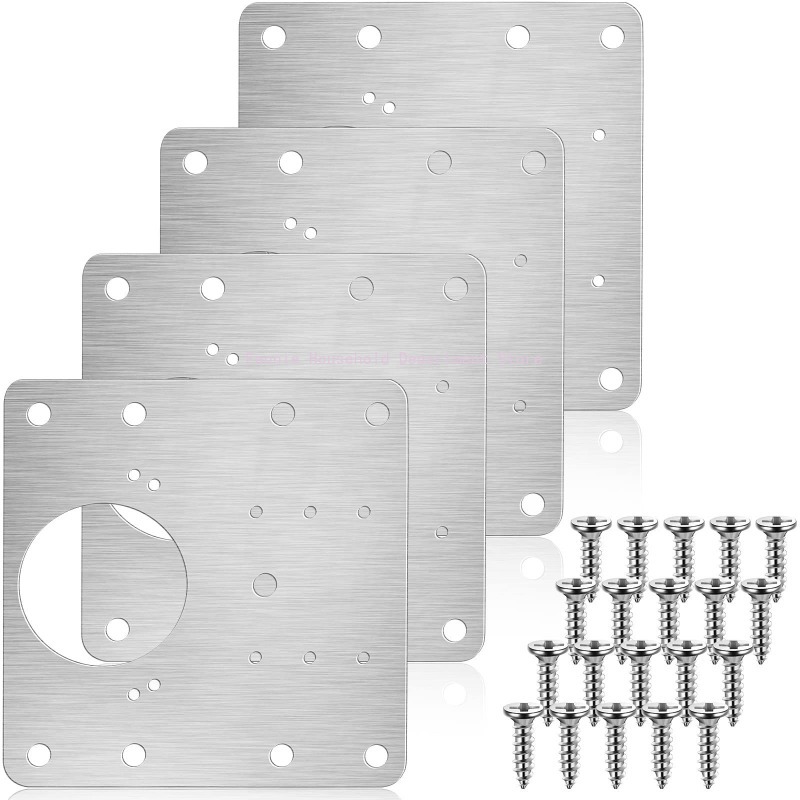 2/10Sets Hinge Repair Plate Ki - Furniture Hardware Fixing Screws review and price