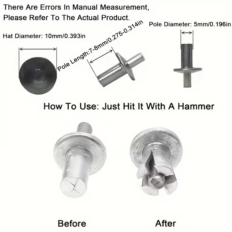 Round Head Aluminum Rivets Fas - Furniture Hardware Fixing Screws review and price