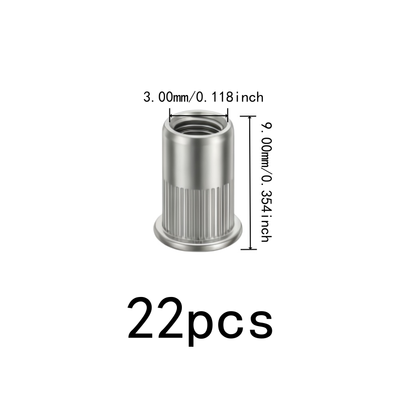 22 pcs M3 Threaded Insert Nuts - Furniture Hardware Threaded Inserts review and price