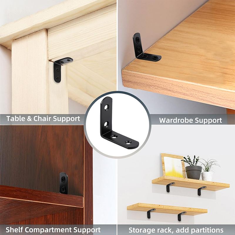 6-20 Pcs Black Corner Brace L  - Corner Bracket Angle review and price