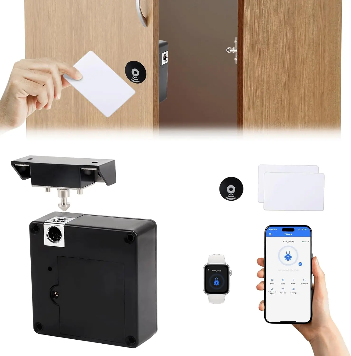 Mobile phone NFC smart locker  - Furniture Interlocking Hardware review and price