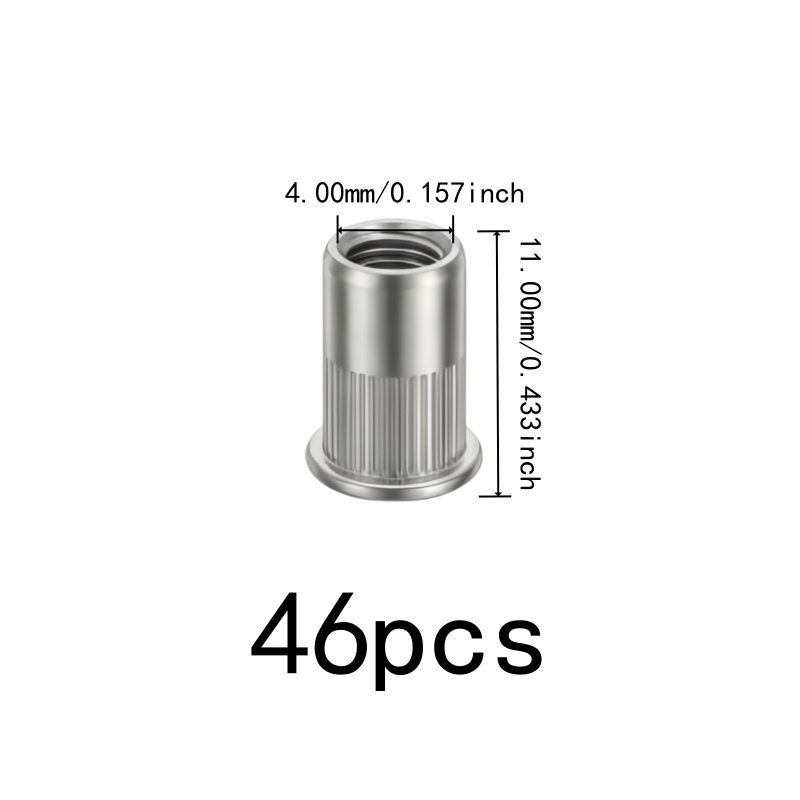 46 pcs M4 Threaded Insert Nuts - Furniture Hardware Threaded Inserts review and price