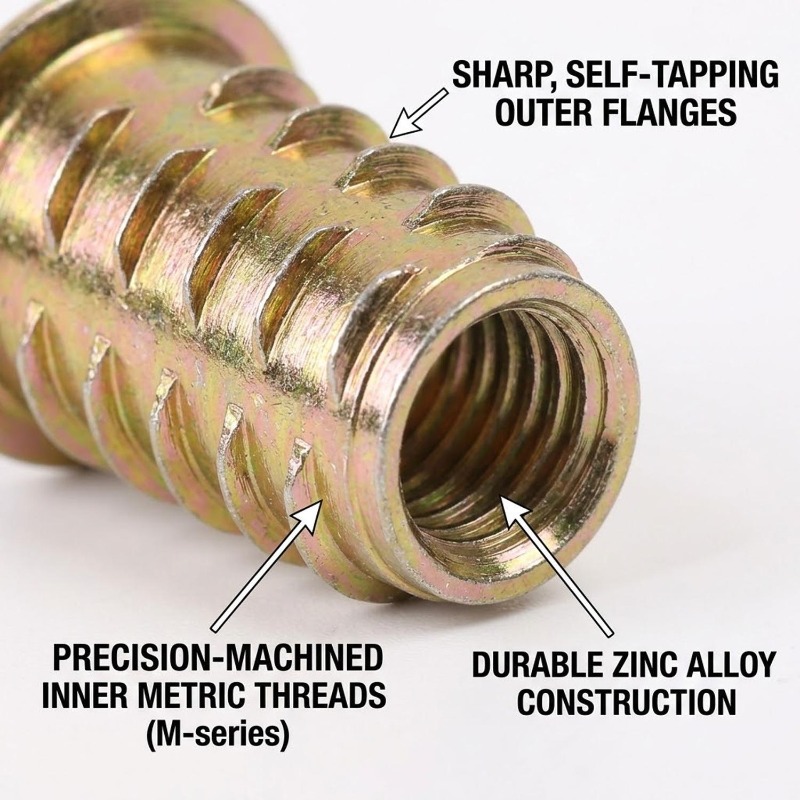 Carbon Steel Threaded Inserts  - Furniture Hardware Threaded Inserts review and price
