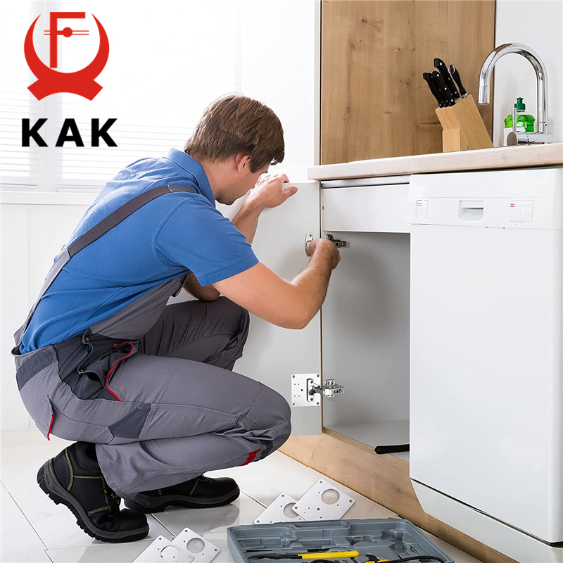 KAK 8pcs Hinge Repair Plate Br - Furniture Hardware Fixing Screws review and price