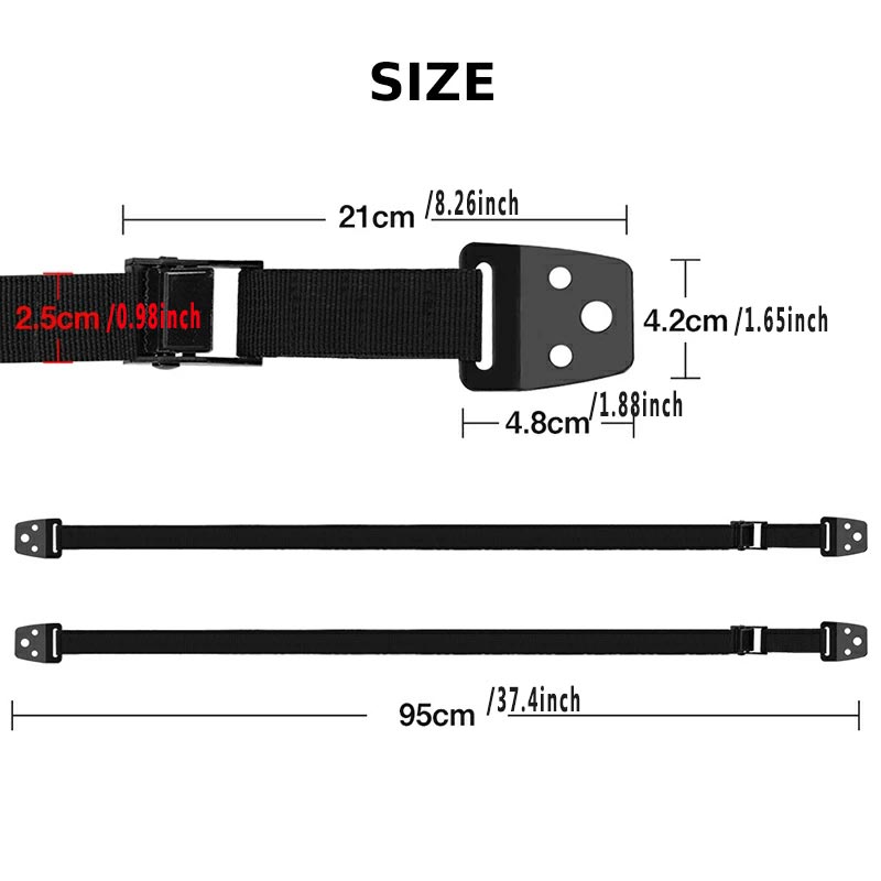 2 Pack Adjustable TV Safety St - Furniture Interlocking Hardware review and price