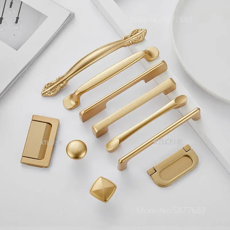 Kitchen Cupboard Knob Square U - Drawer Pull Gold review and price