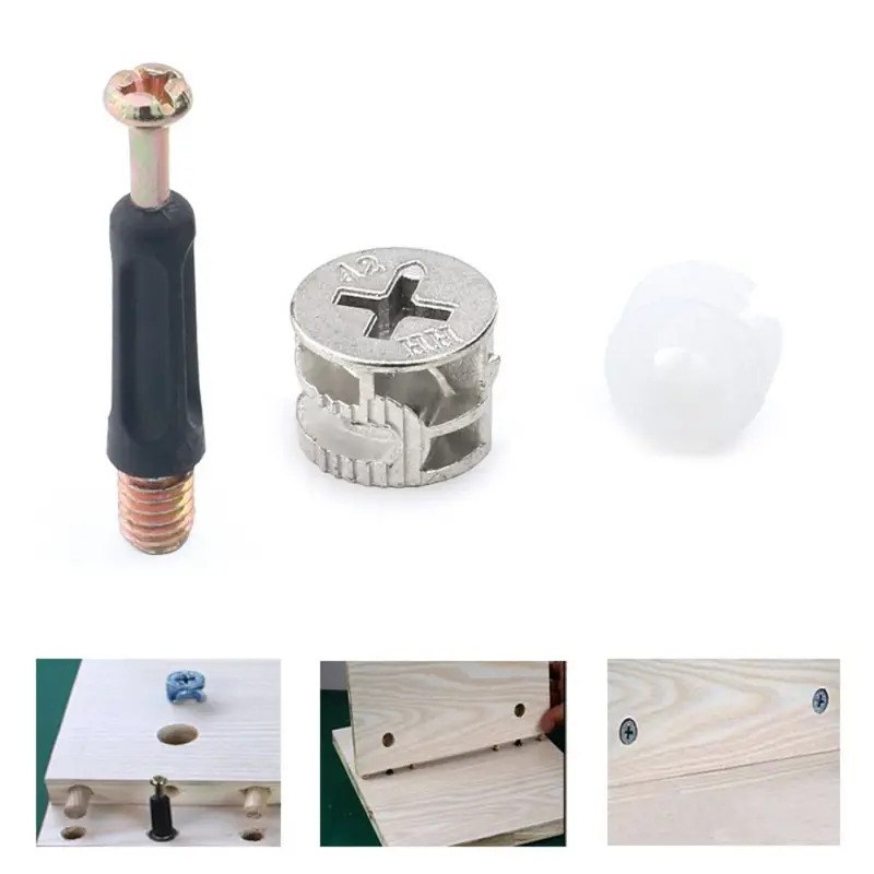 100pcs Furniture Three-In-One  - Furniture Hardware Fixing Screws review and price