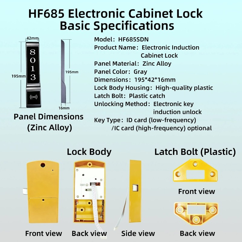 HF685SDN RFID Electronic Cabin - Cabinet Lock Key review and price
