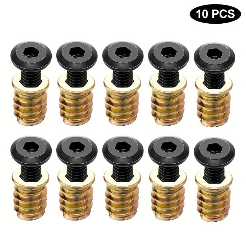 10PCS Nut Threaded Inserts Com - Furniture Hardware Nut review and price