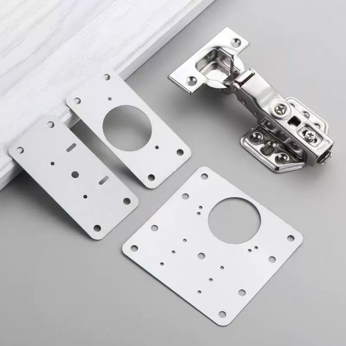 Hinge Repair Plate Kitchen Cab - Furniture Hardware Fixing Screws review and price