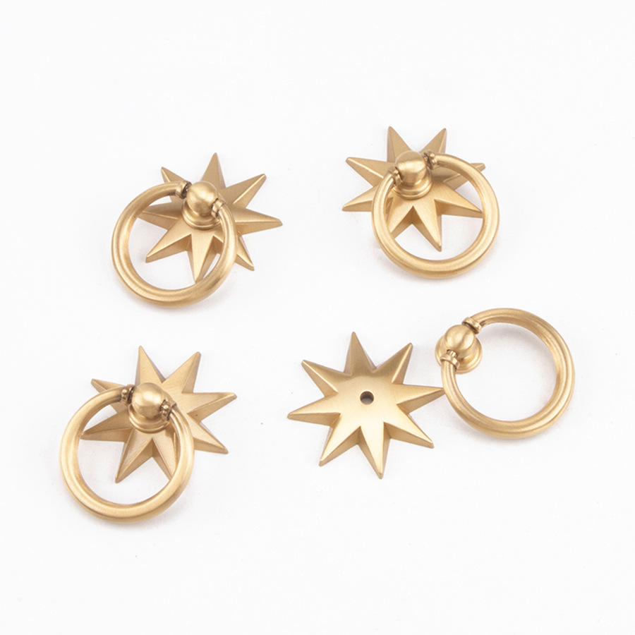 Anise Star Shape Cabinet Antiq - Drawer Pull Gold review and price