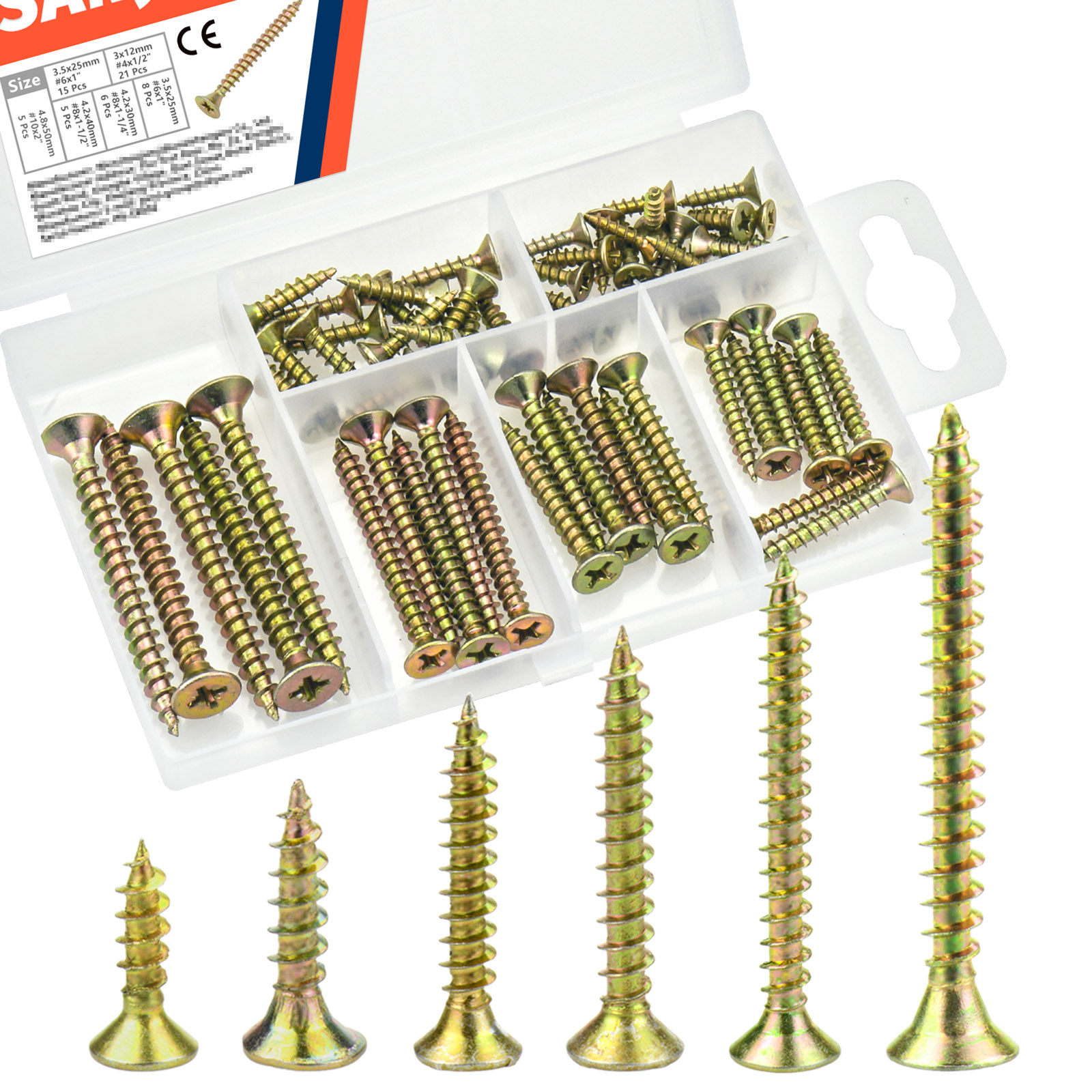 High Hardness Wood Screws Kit  - Furniture Hardware Fixing Screws review and price