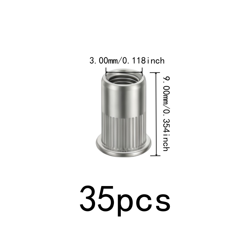 35 pcs M3 Threaded Insert Nuts - Furniture Hardware Threaded Inserts review and price