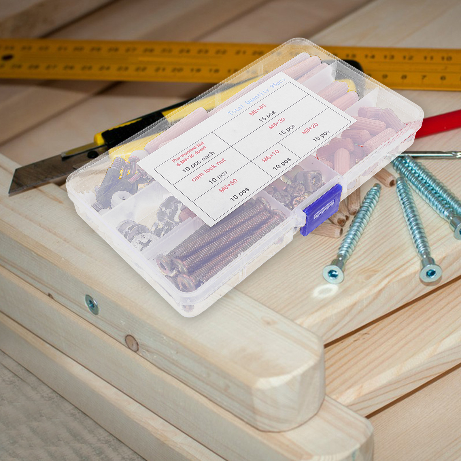 95Pcs Bunk Bed Hardware Connec - Furniture Hardware review and price